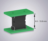 PCB stacking with differing distances using One27 connectors