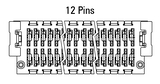 Dimensions Zero8 plug straight 12 pins