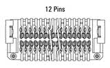 Dimensions Zero8 socket straight 12 pins