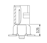 Dimensions: One27 Straight Connector Strip, H3.25, 12-pin