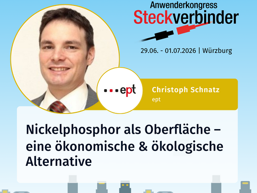 ept will give a presentation on nickel-phosphorus coatings at the 2026 Connector Congress in Würzburg
